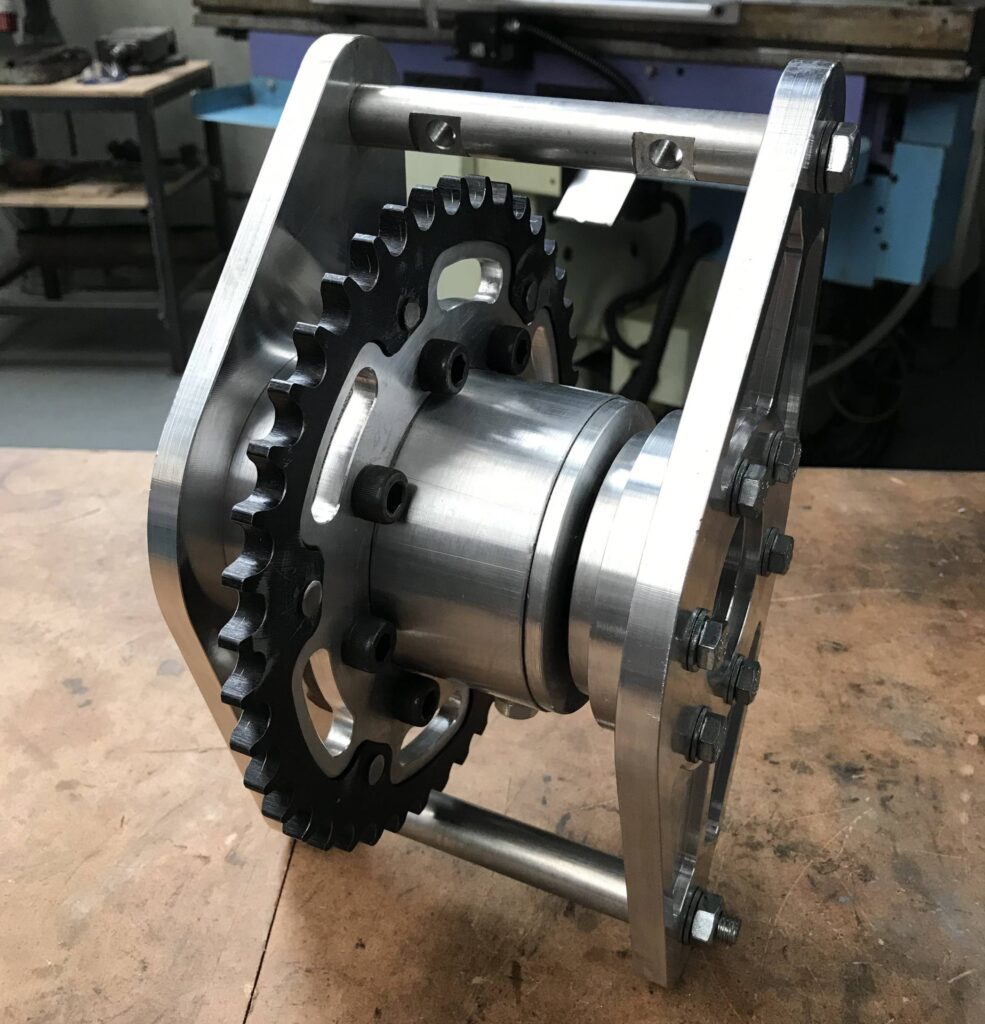 Chain drive differential assembly