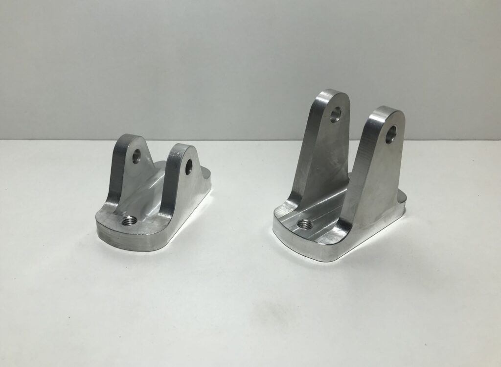 CNC machined pedal mounting brackets