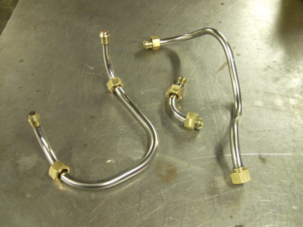 Brazed stainless and brass pipework